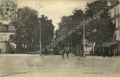 Carte postale ancienne Cours Ragot — Saint-Denis (Seine-Saint-Denis)