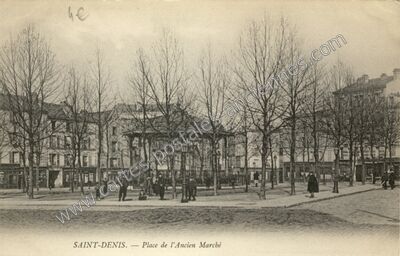 Carte postale ancienne Place de l'Ancien Marché — Saint-Denis (Seine-Saint-Denis)