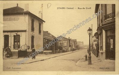 Carte postale ancienne Rue de Creil — Stains (Seine-Saint-Denis)
