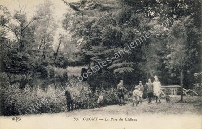 Carte postale ancienne Le Parc du Château — Gagny (Seine-Saint-Denis)