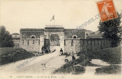 Carte postale ancienne Fort de la Briche — Saint-Denis (Seine-Saint-Denis)