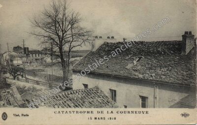 Carte postale ancienne Catastrophe — La Courneuve (Seine-Saint-Denis)