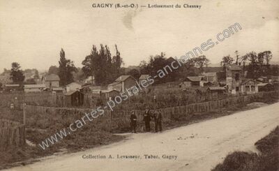 Carte postale ancienne Lotissement du Chesnay — Gagny (Seine-Saint-Denis)