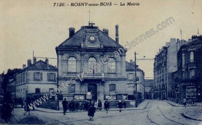 Carte postale ancienne La Mairie — Rosny-sous-Bois (Seine-Saint-Denis)