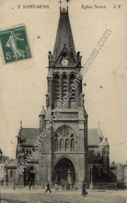 Carte postale ancienne Église Neuve — Saint-Denis (Seine-Saint-Denis)