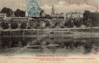 Carte postale ancienne Eglise Saint Ouen — Saint Ouen (Seine-Saint-Denis)