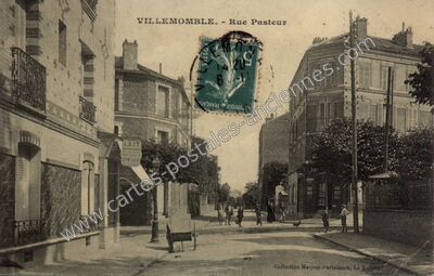 Carte postale ancienne Rue Pasteur — Villemomble (Seine-Saint-Denis)