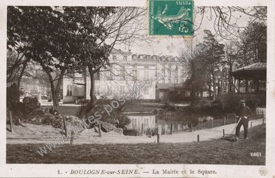 Carte postale ancienne Boulogne sur Seine — Boulogne-Billancourt (Hauts-de-Seine)