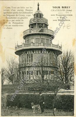 Carte postale ancienne Tour Biret — Châtillon (Hauts-de-Seine)