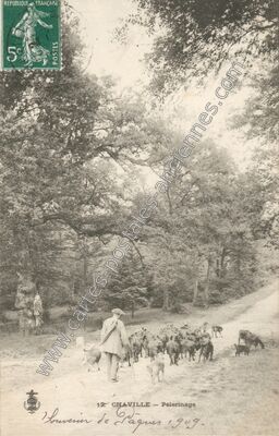 Carte postale ancienne Pèlerinage — Chaville (Hauts-de-Seine)