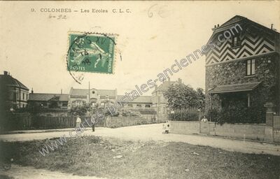 Carte postale ancienne Les Ecoles C. L. C — Colombes (Hauts-de-Seine)
