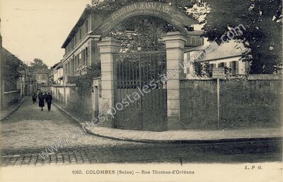 Carte postale ancienne Institution Jeanne d'Arc — Colombes (Hauts-de-Seine)