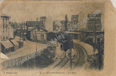 Carte postale ancienne Becon les Bruyeres — Courbevoie (Hauts-de-Seine)