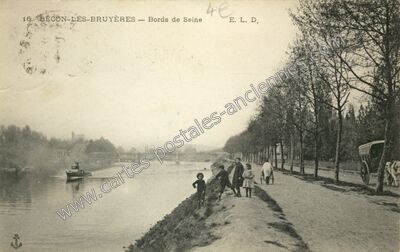 Carte postale ancienne Becon les Bruyeres — Courbevoie (Hauts-de-Seine)