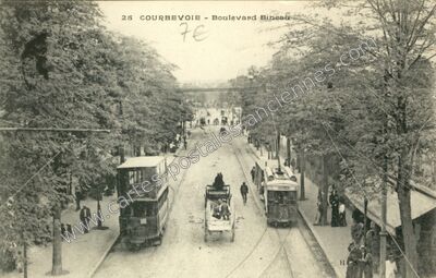 Carte postale ancienne Boulevard Bineau — Courbevoie (Hauts-de-Seine)