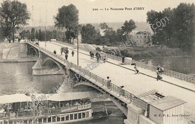 Carte postale ancienne Le Nouveau Pont — Issy-les-Moulineaux (Hauts-de-Seine)