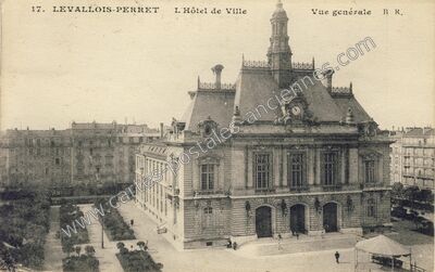 Carte postale ancienne L Hôtel de Ville — Levallois-Perret (Hauts-de-Seine)
