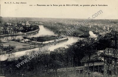 Carte postale ancienne Bellevue — Meudon (Hauts-de-Seine)