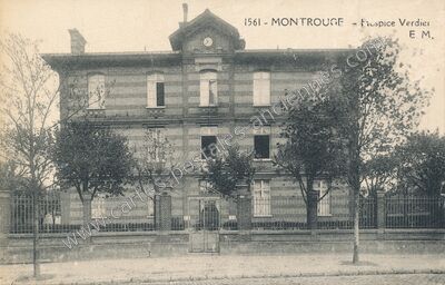 Carte postale ancienne Hospice Verdier — Montrouge (Hauts-de-Seine)