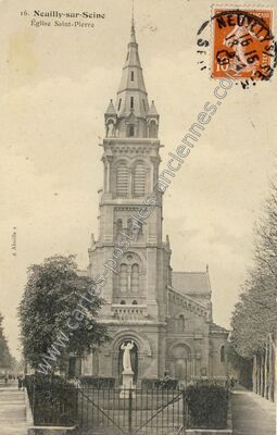 Carte postale ancienne Église Saint-Pierre — Neuilly-sur-Seine (Hauts-de-Seine)