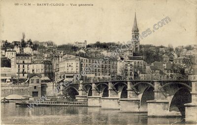 Carte postale ancienne Vue générale — Saint-Cloud (Hauts-de-Seine)