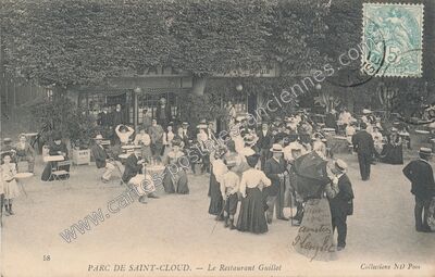Carte postale ancienne Le Restaurant Guillot — Saint-Cloud (Hauts-de-Seine)