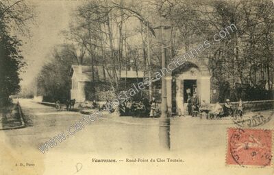 Carte postale ancienne Rond-Point du Clos Toutain — Vaucresson (Hauts-de-Seine)