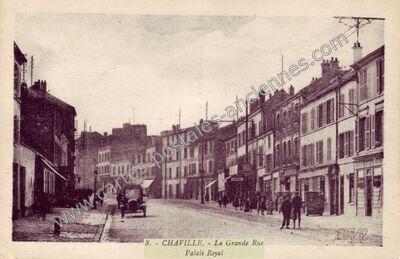 Carte postale ancienne La Grande Rue Palais Royal — Chaville (Hauts-de-Seine)