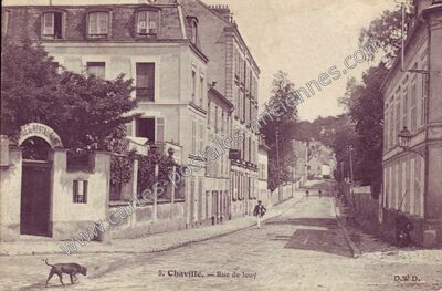 Carte postale ancienne Rue de Jouy — Chaville (Hauts-de-Seine)