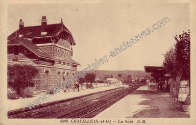 Carte postale ancienne La Gare — Chaville (Hauts-de-Seine)