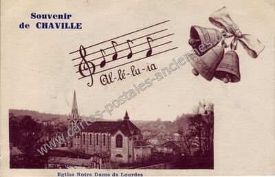 Carte postale ancienne Souvenir — Chaville (Hauts-de-Seine)