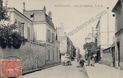 Carte postale ancienne Rue de Bagneux — Montrouge (Hauts-de-Seine)