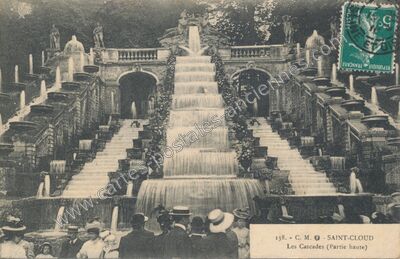 Carte postale ancienne Les Cascades (Partie haute) — Saint-Cloud (Hauts-de-Seine)