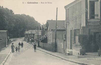 Carte postale ancienne Rue de Seine — Colombes (Hauts-de-Seine)