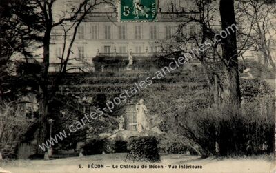 Carte postale ancienne Chateau de Becon — Courbevoie (Hauts-de-Seine)