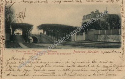 Carte postale ancienne Chateau de Bellevue — Meudon (Hauts-de-Seine)