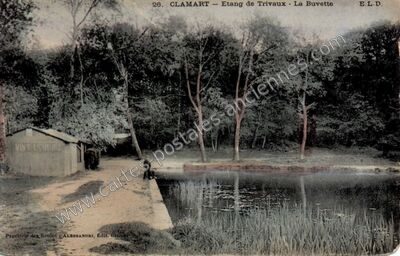 Carte postale ancienne Etang de Trivaux — Meudon (Hauts-de-Seine)
