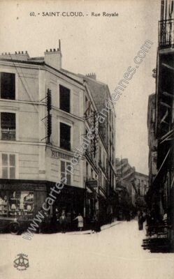Carte postale ancienne Rue Royale — Saint-Cloud (Hauts-de-Seine)