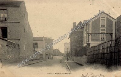 Carte postale ancienne Avenue du Progrès — Vanves (Hauts-de-Seine)