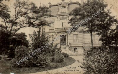 Carte postale ancienne L'Hôtel de Ville — Vanves (Hauts-de-Seine)