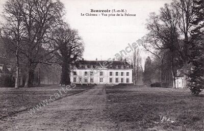 Carte postale ancienne Chateau de Beauvoir — Beauvoir (Seine-et-Marne)
