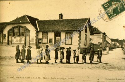Carte postale ancienne Balloy sur Seine — Balloy (Seine-et-Marne)