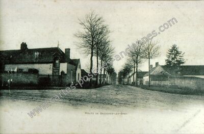 Carte postale ancienne Route de Bazoches-les-Bray — Bazoches-lès-Bray (Seine-et-Marne)