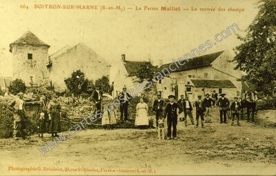 Carte postale ancienne Boitron sur Marne — Boitron (Seine-et-Marne)