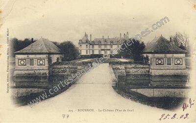 Carte postale ancienne Chateau de Bourron — Bourron-Marlotte (Seine-et-Marne)