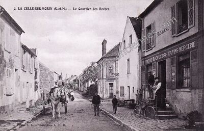 Carte postale ancienne Le Quartier des Roches — La Celle-sur-Morin (Seine-et-Marne)