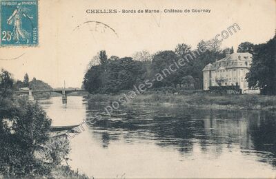 Carte postale ancienne Bords de Marne - Château de Gournay — Chelles (Seine-et-Marne)