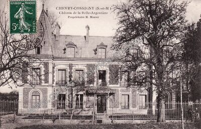 Carte postale ancienne Chateau de la Belle Argentiere — Chevry-Cossigny (Seine-et-Marne)