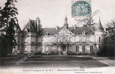 Carte postale ancienne Chateau de la Marsaudiere — Chevry-Cossigny (Seine-et-Marne)