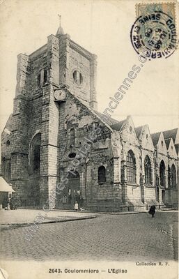 Carte postale ancienne L'Eglise — Coulommiers (Seine-et-Marne)